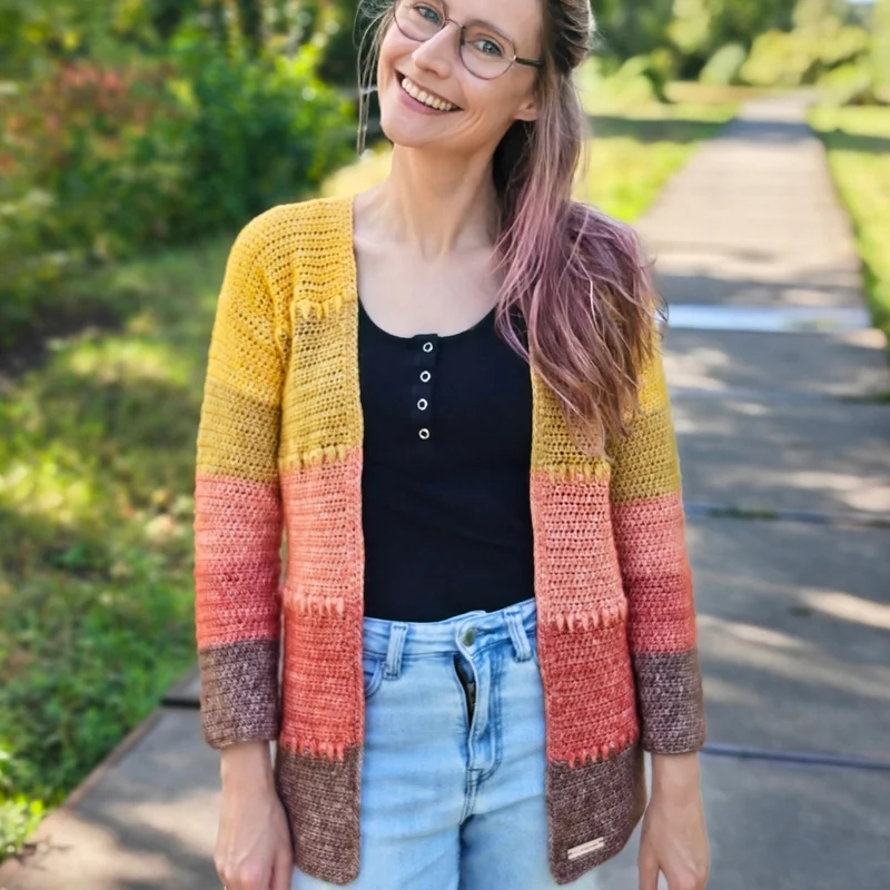 Marigold Cardigan Häkelpaket – It's Annemade