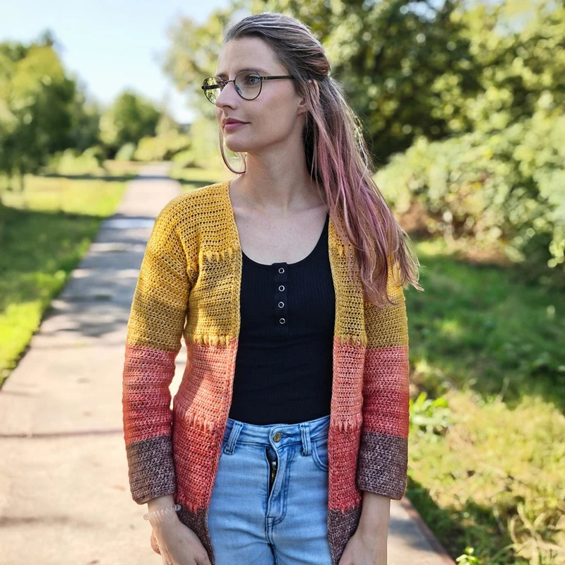 Marigold Cardigan Häkelpaket – It's Annemade
