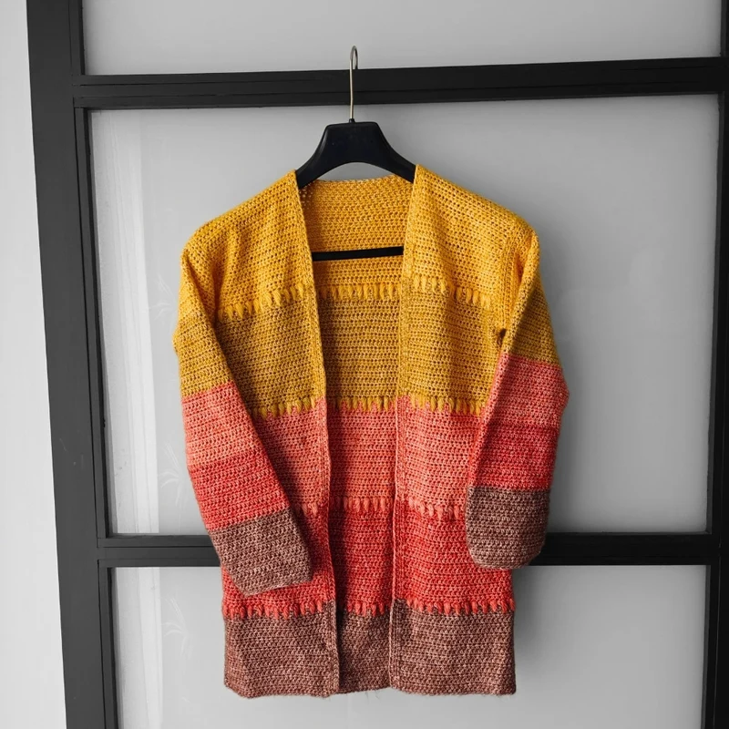 Marigold Cardigan Häkelpaket – It's Annemade