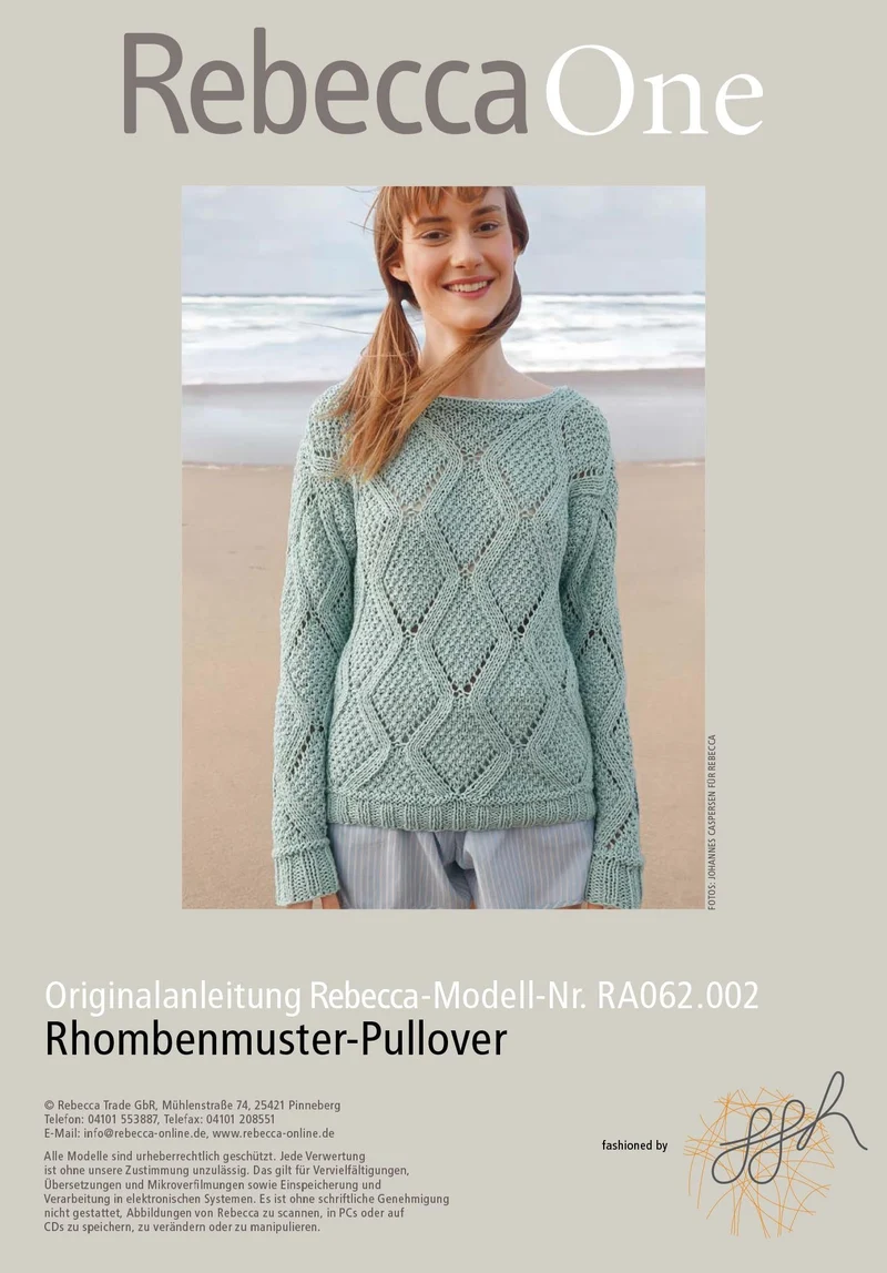 Rhombenmuster-Pullover