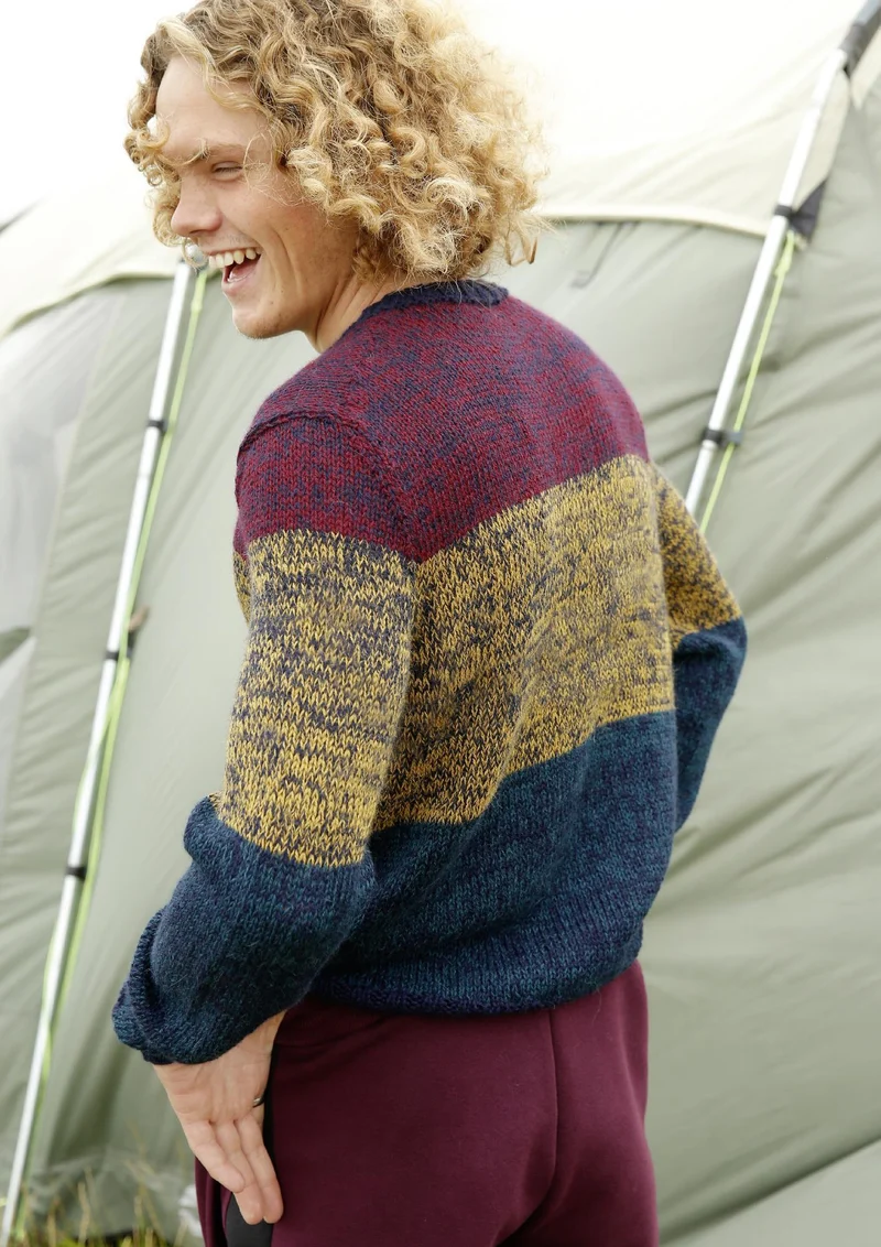 Strickanleitung - Melierter Herrenpullover