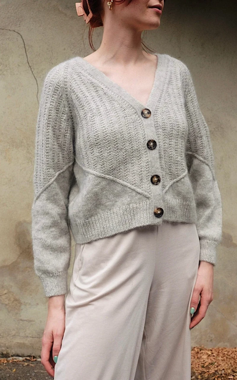 Cosmo Cardigan - TYNN SILK MOHAIR & SUNDAY EDITION - Strickset