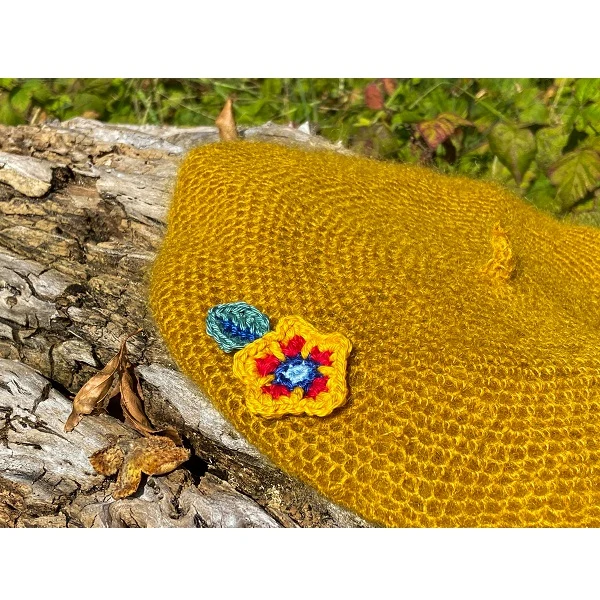 Häkelanleitung „Flower Baret“