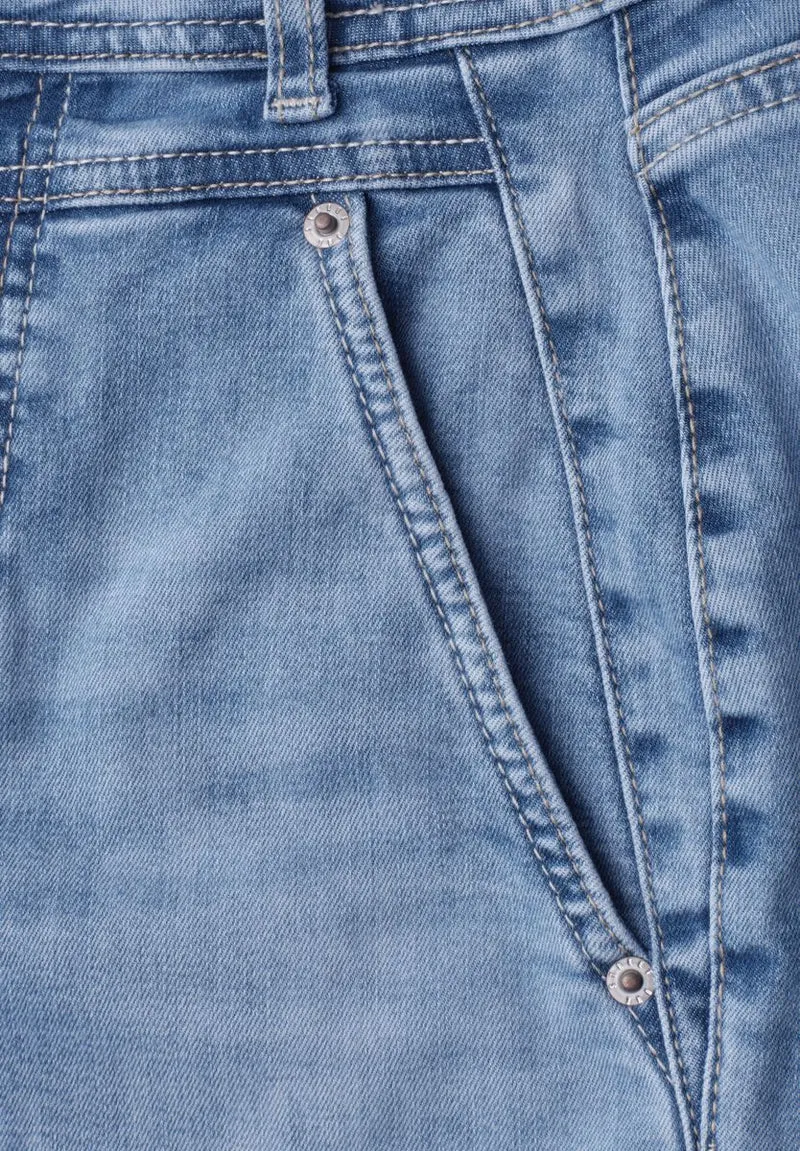 High Waist Barrel Leg Jeans im Loose Fit