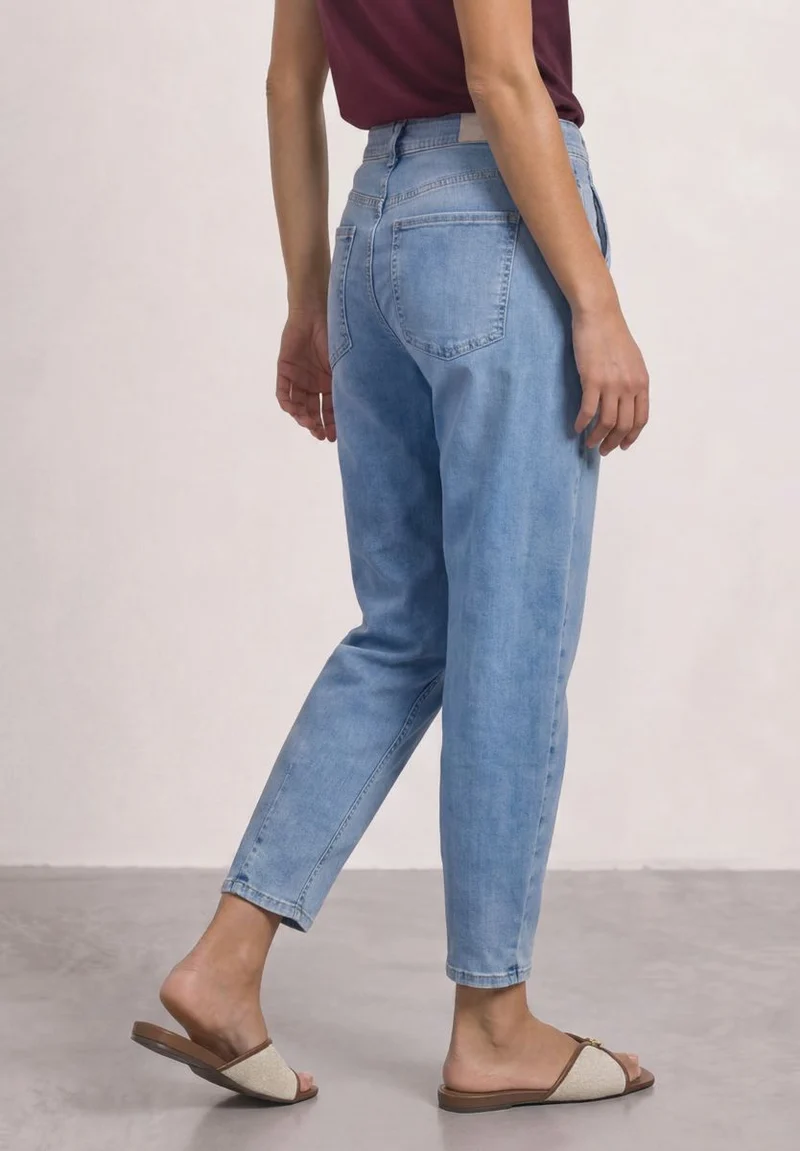 High Waist Barrel Leg Jeans im Loose Fit