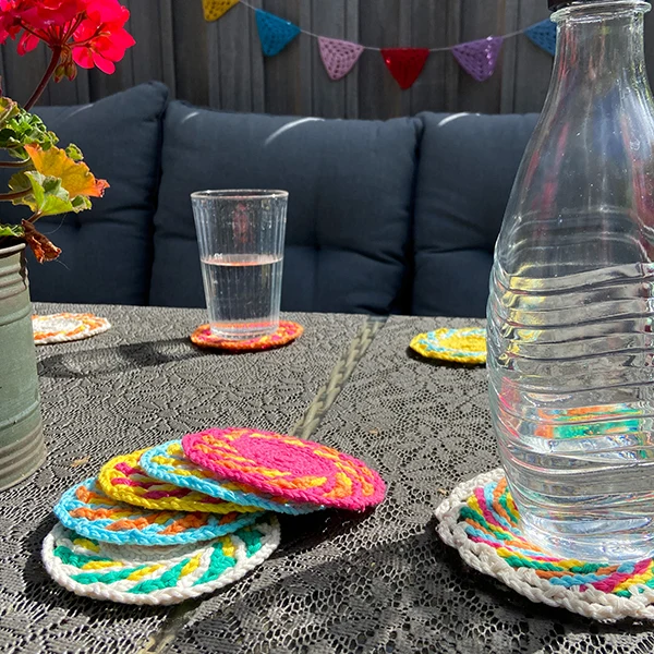 Häkelanleitung für Untersetzer „Summer Fiesta“