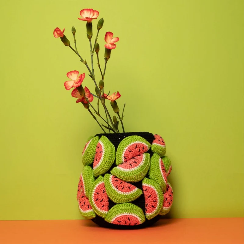 Häkelpaket für eine Melonenvase