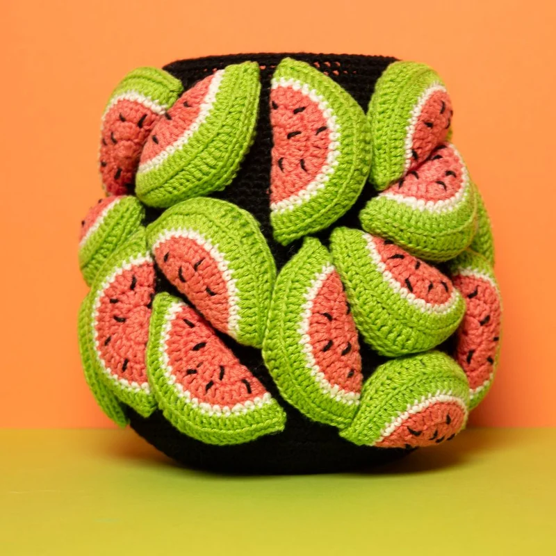 Häkelpaket für eine Melonenvase