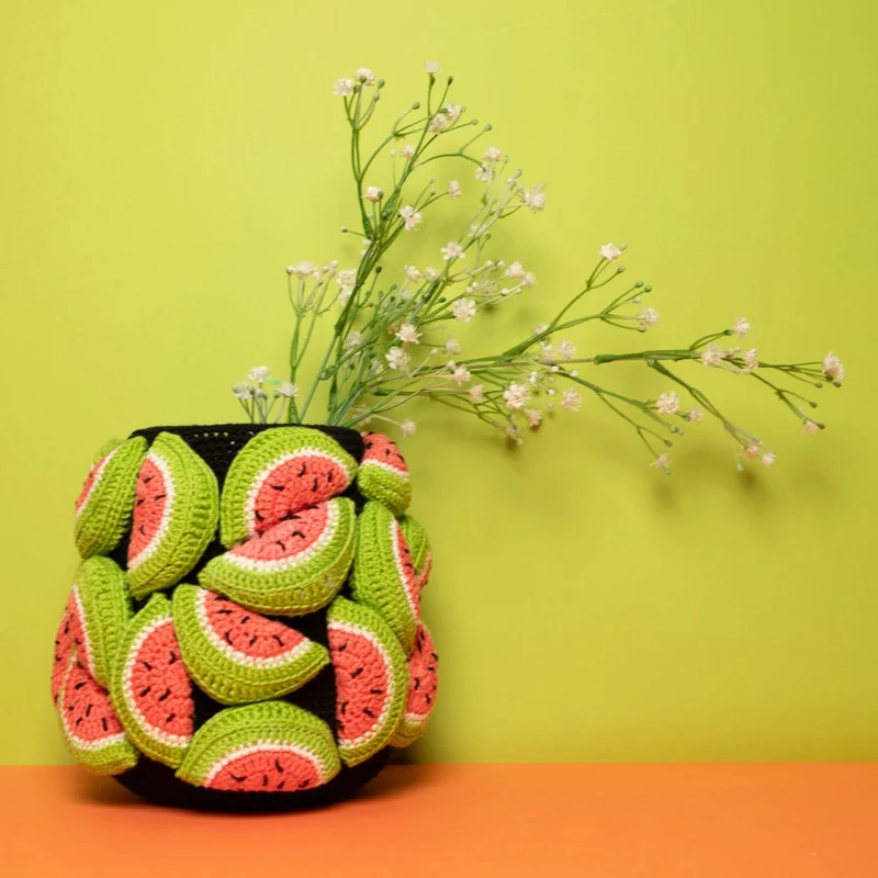 Häkelpaket für eine Melonenvase