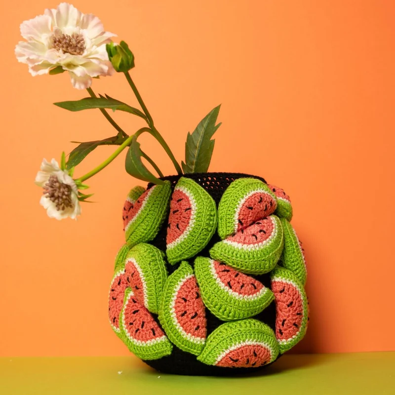 Häkelpaket für eine Melonenvase