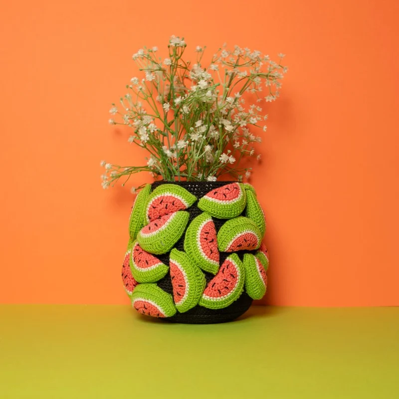 Häkelpaket für eine Melonenvase