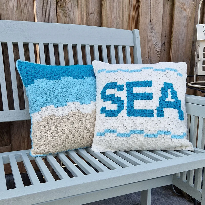 Kissen „Sea & Beach“ – Häkelpaket von CB’s Creations