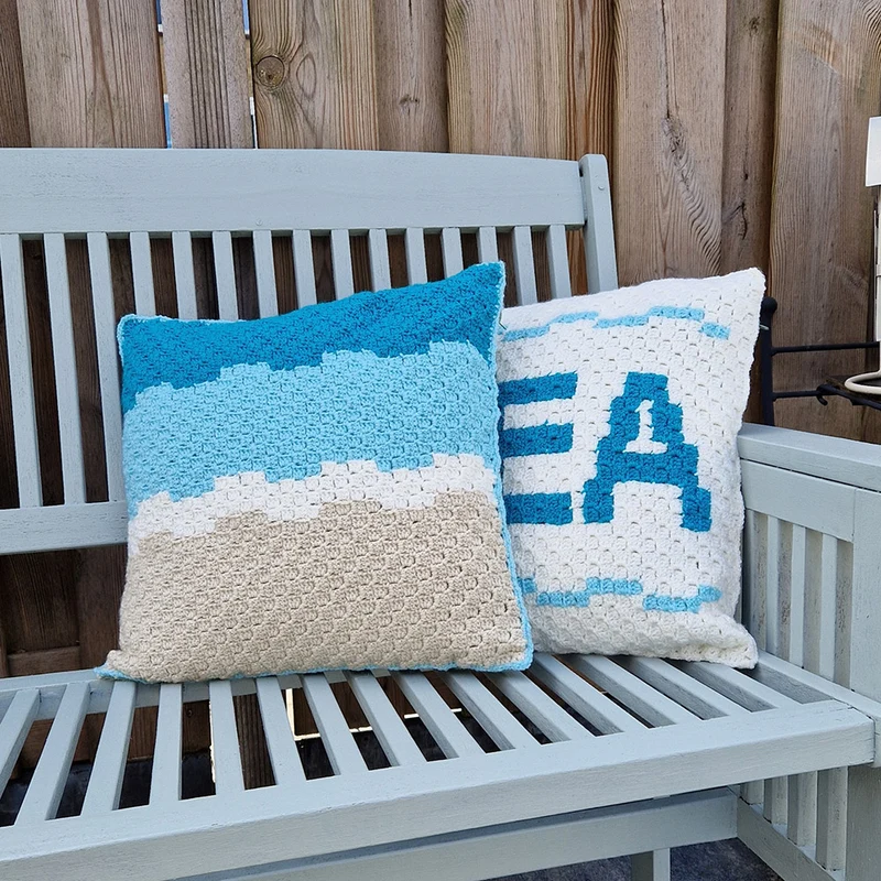 Kissen „Sea & Beach“ – Häkelpaket von CB’s Creations
