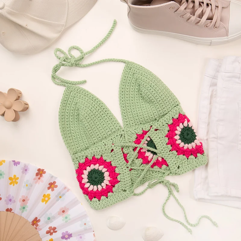 Häkelpaket „Flower Top“ – Abschlussstiche