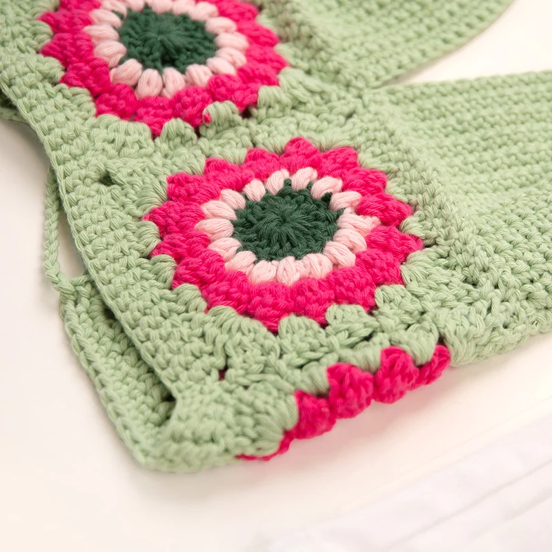 Häkelpaket „Flower Top“ – Abschlussstiche