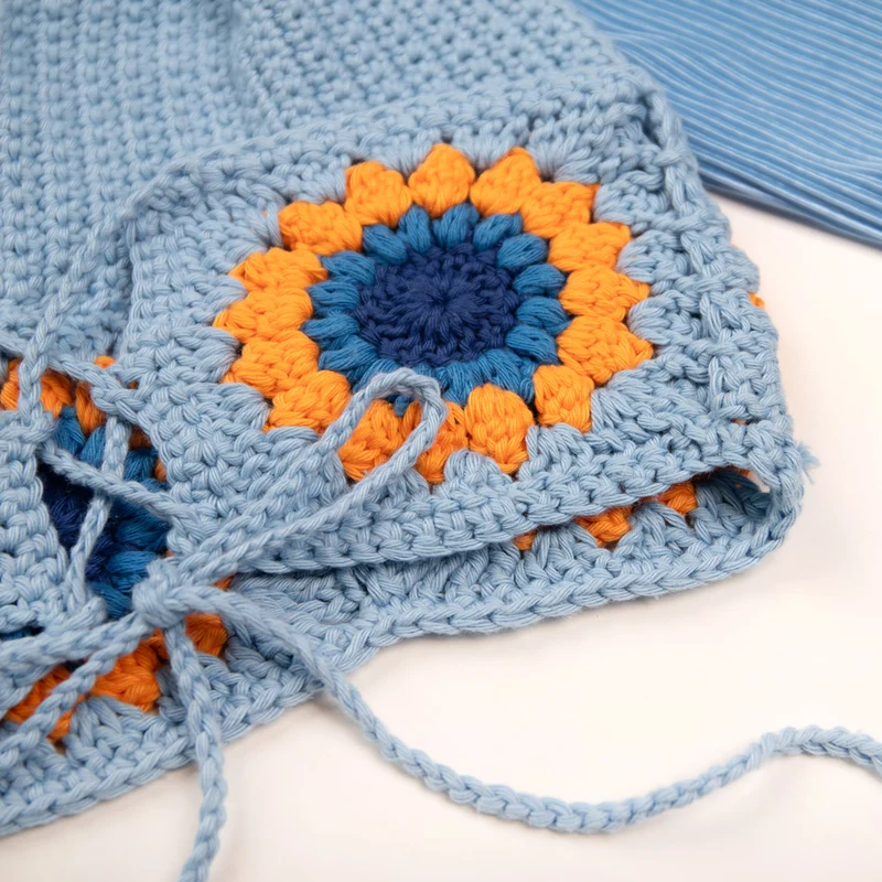 Häkelpaket „Flower Top“ – Abschlussstiche