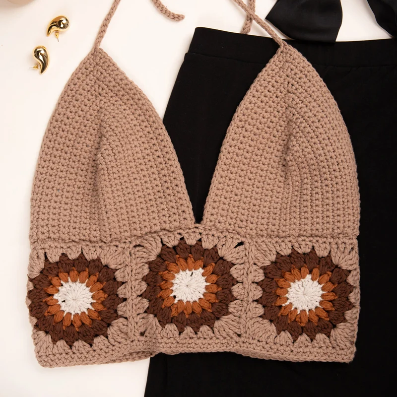 Häkelpaket „Flower Top“ – Abschlussstiche