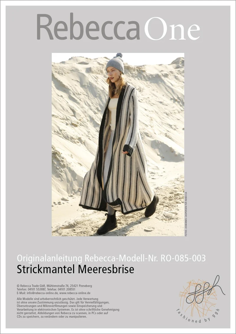 Anleitung -Strickmantel Meeresbrise