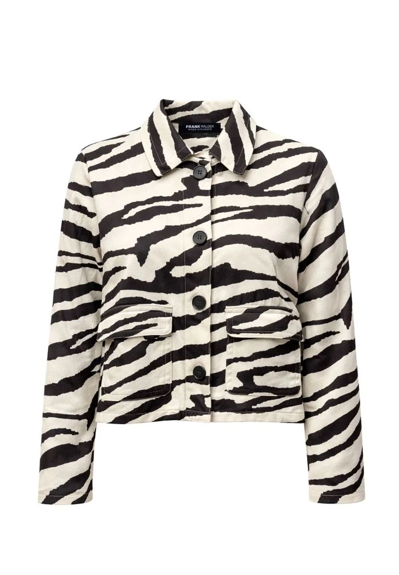 Leichtjacke IVORY NOIR mit Knopfleiste