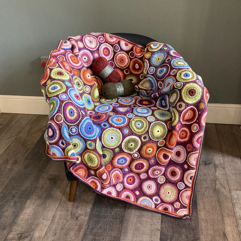 Magic Circles Decke – Garn- und Häkelpaket