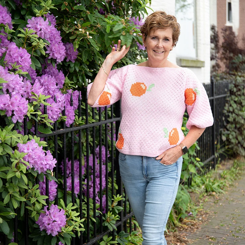 Häkelpaket für ein Orangen-Top