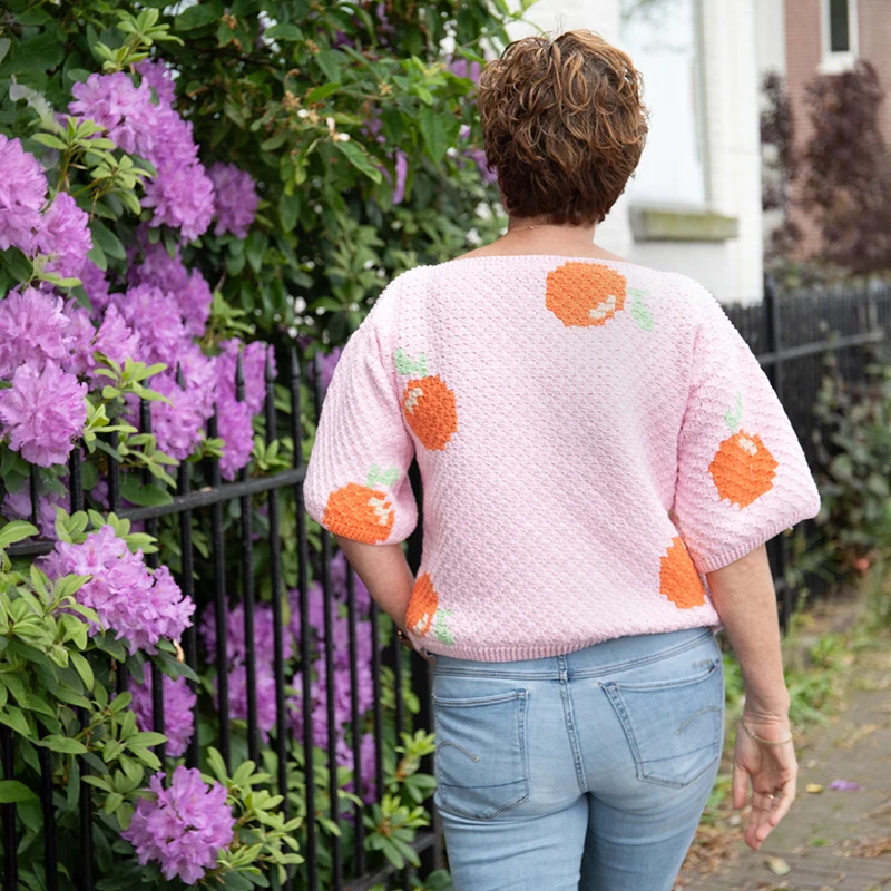 Häkelpaket für ein Orangen-Top
