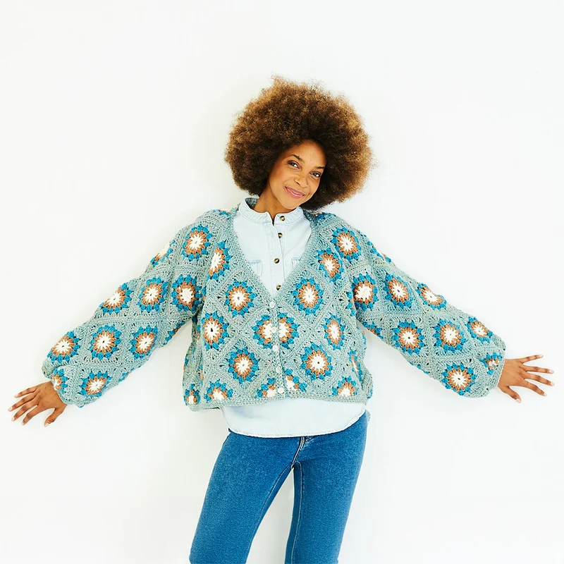 Moorland & Softie Crochet Cardigan Häkelpaket 10177 (mit Anleitungen)