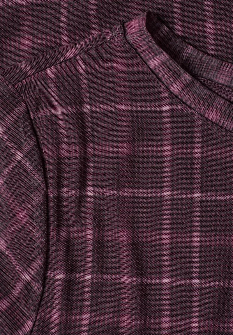 3/4-Arm Shirt aus Mesh mit Print