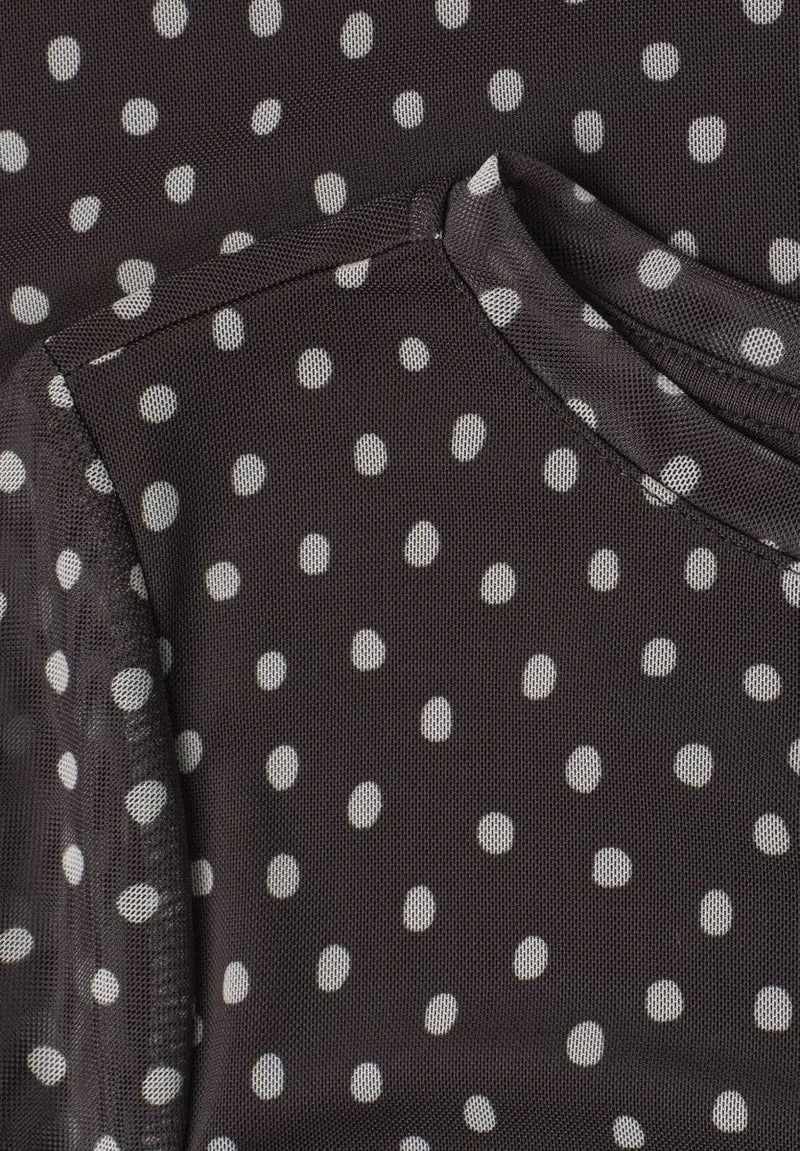3/4-Arm Shirt aus Mesh mit Print