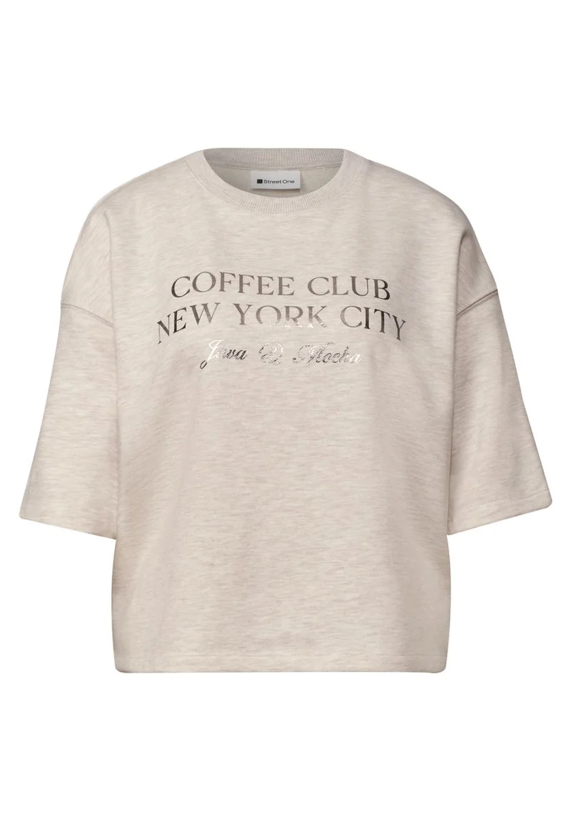 Kurzarm Sweatshirt mit Wording