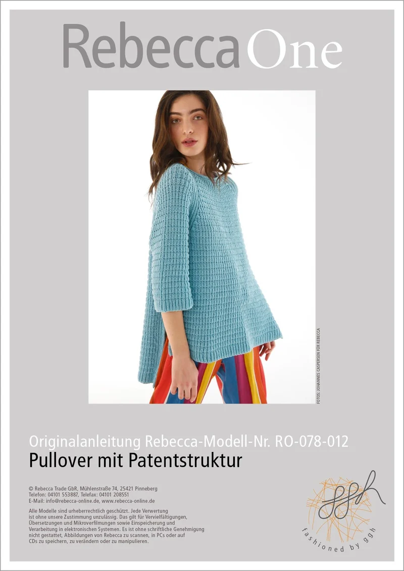 Anleitung - Pullover mit Patentstruktur