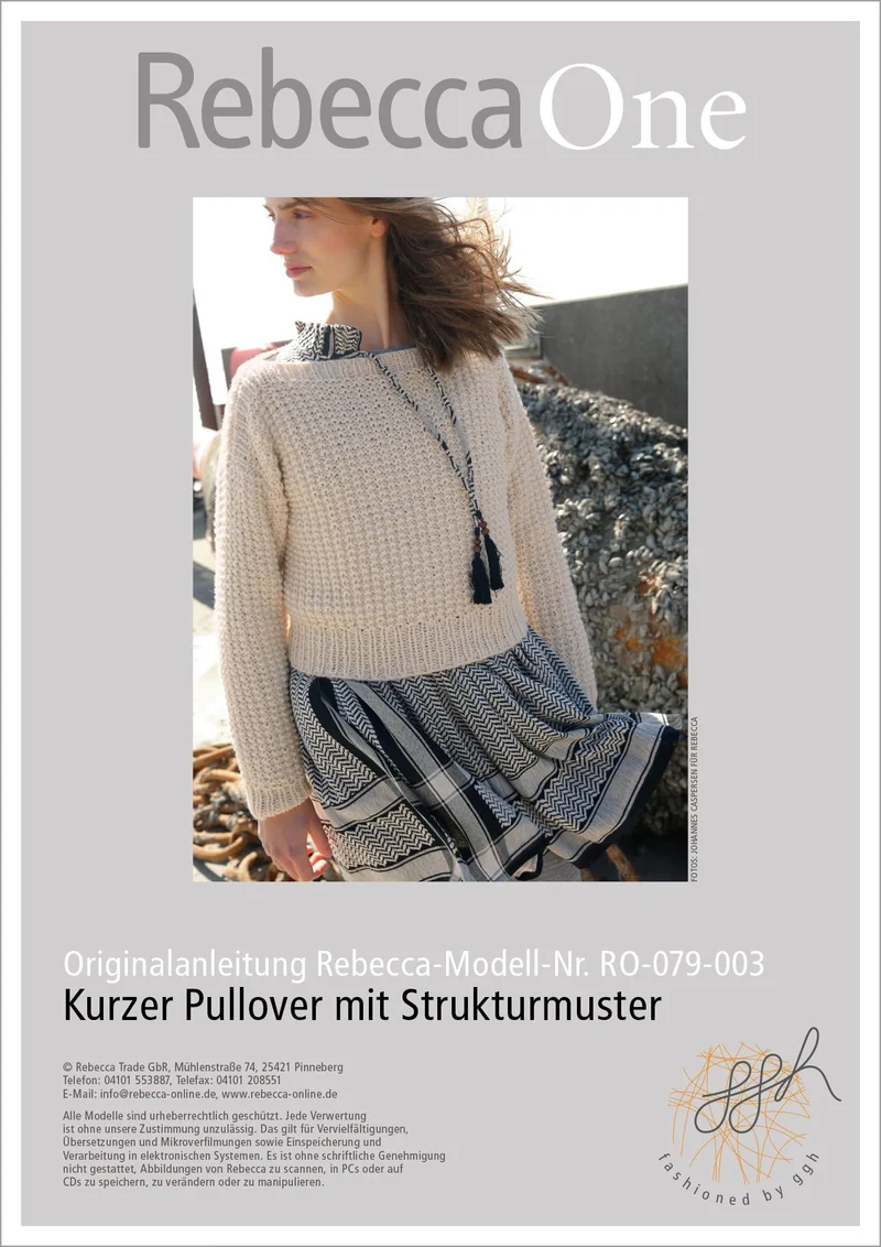 Anleitung - Kurzer Struktur-Pullover