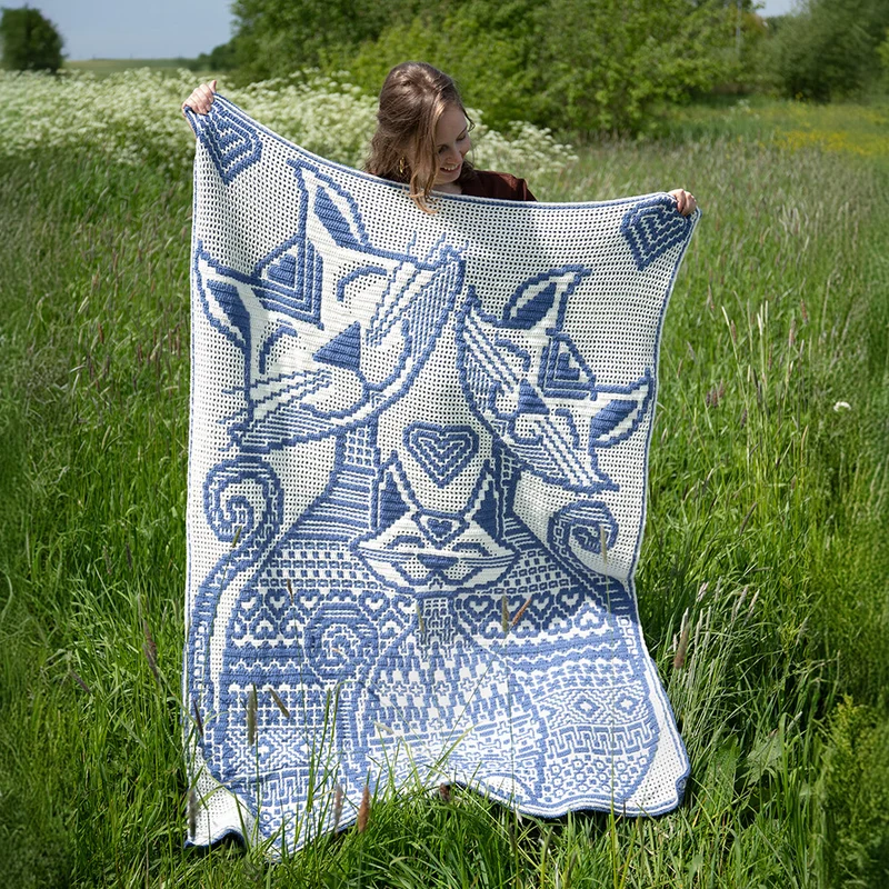 Zen Tangle Cats Interlocking Häkelpaket – inklusive digitaler Anleitung