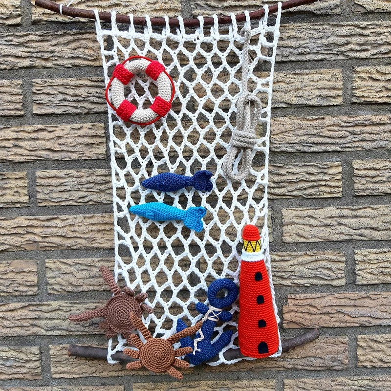 Wandbehang „Am Meer“ – Häkelpaket – CB’s Creations