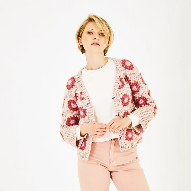 Stylecraft Häkelpaket „Cardigan Serene & Grace“ | Aran