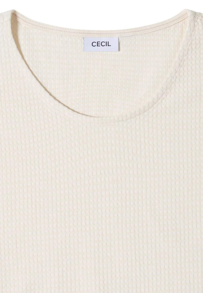 T-Shirt mit Waffel-Struktur