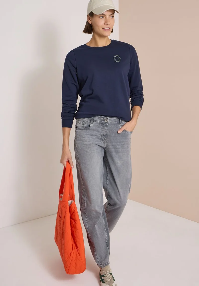 Sweatshirt mit Rundhals und Tunnelzug