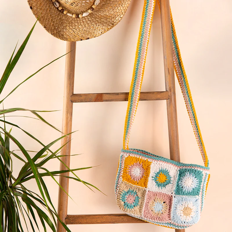 Häkelpaket „Trendige Granny Square-Tasche“