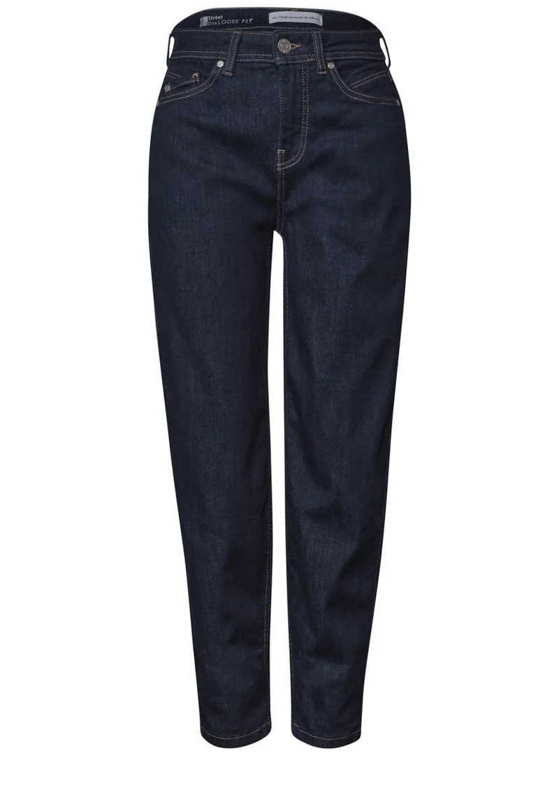 High Waist Barrel Leg Jeans im Loose Fit