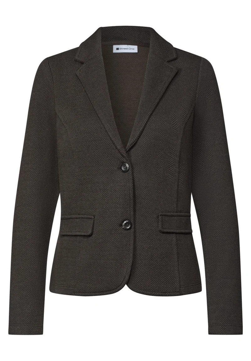 Basic Blazer mit Reverskragen und Dessin
