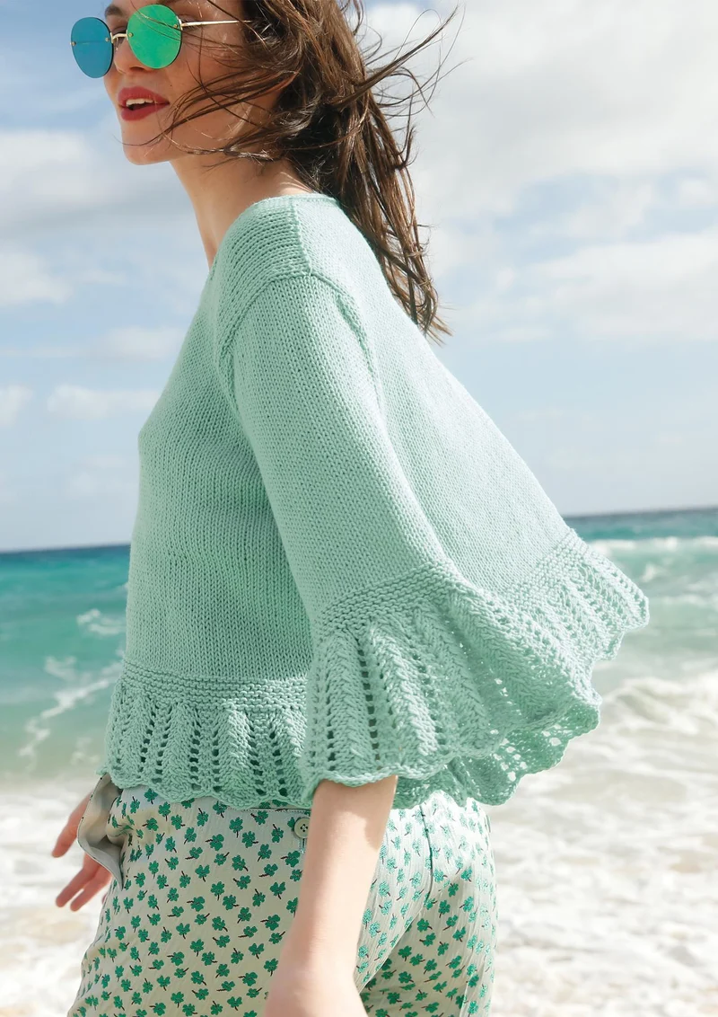 Strickanleitung – Rüschenpulli Emma