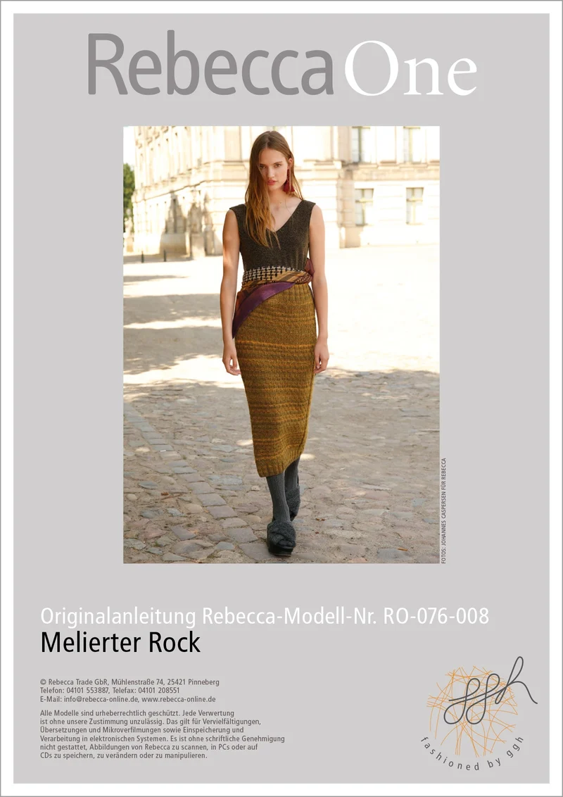 Strickanleitung - Melierter Rock