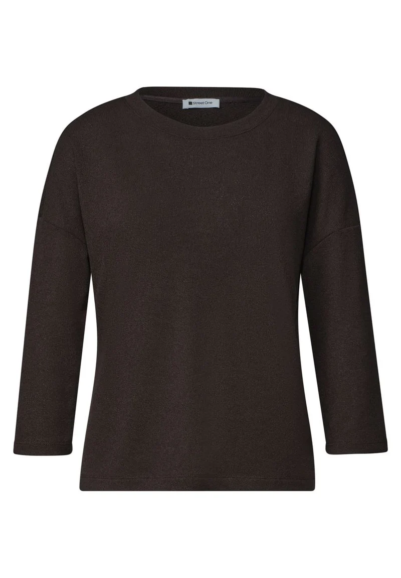 3/4-Arm Shirt in Strick-Optik