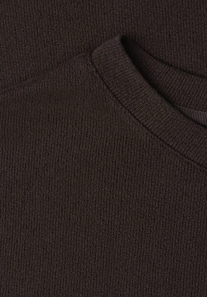 3/4-Arm Shirt in Strick-Optik