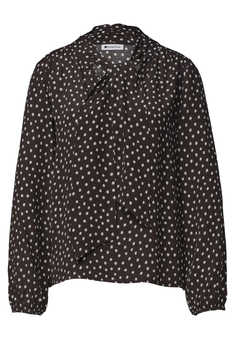 Langarm Bluse mit Schleifendetail
