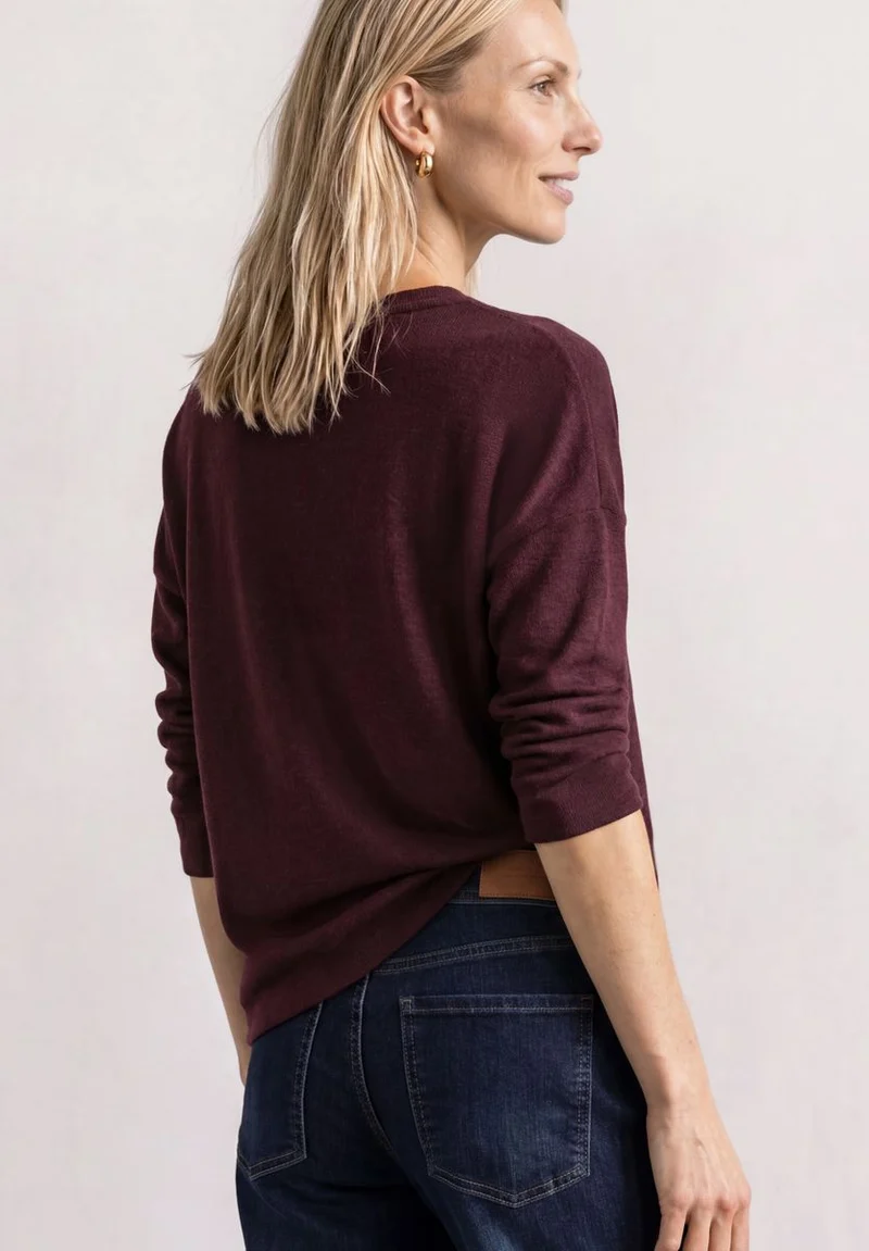 3/4-Arm Shirt in Strick-Optik