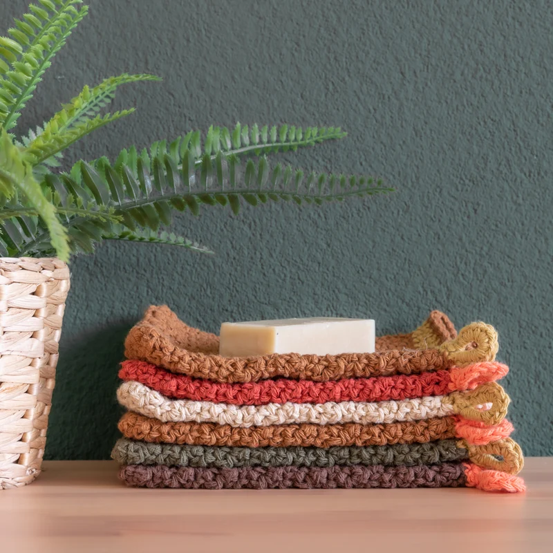 Yarn and Colors „Be Gentle“ Waschlappen – Häkelpaket