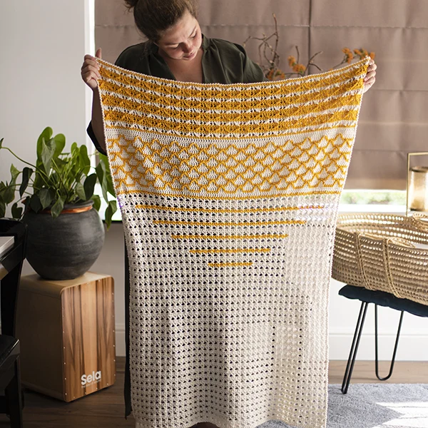 Häkelpaket „Fabulous Gradient“ – Babydecke