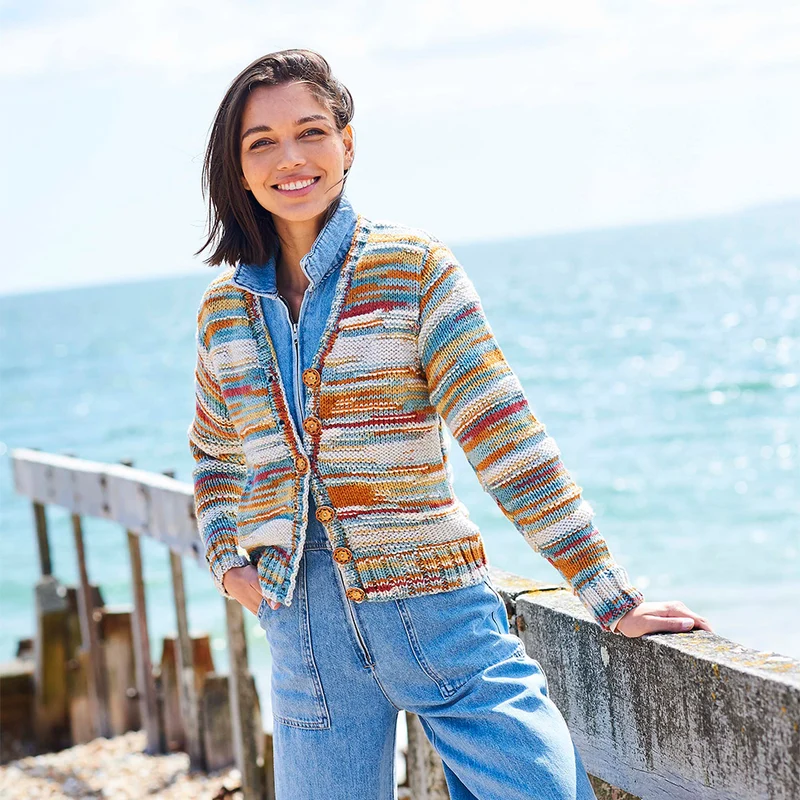 Stylecraft-Strickanleitung „For the Love of Stripes Cardigan“