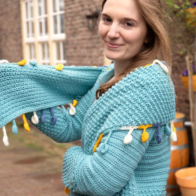 Frühlingsjacke und Schal „Amazing“ – Häkelpaket